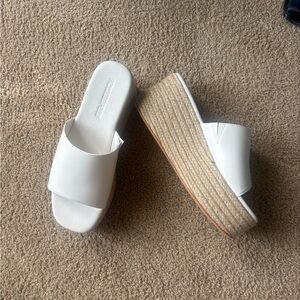 White Platform Sandals - Princess Polly